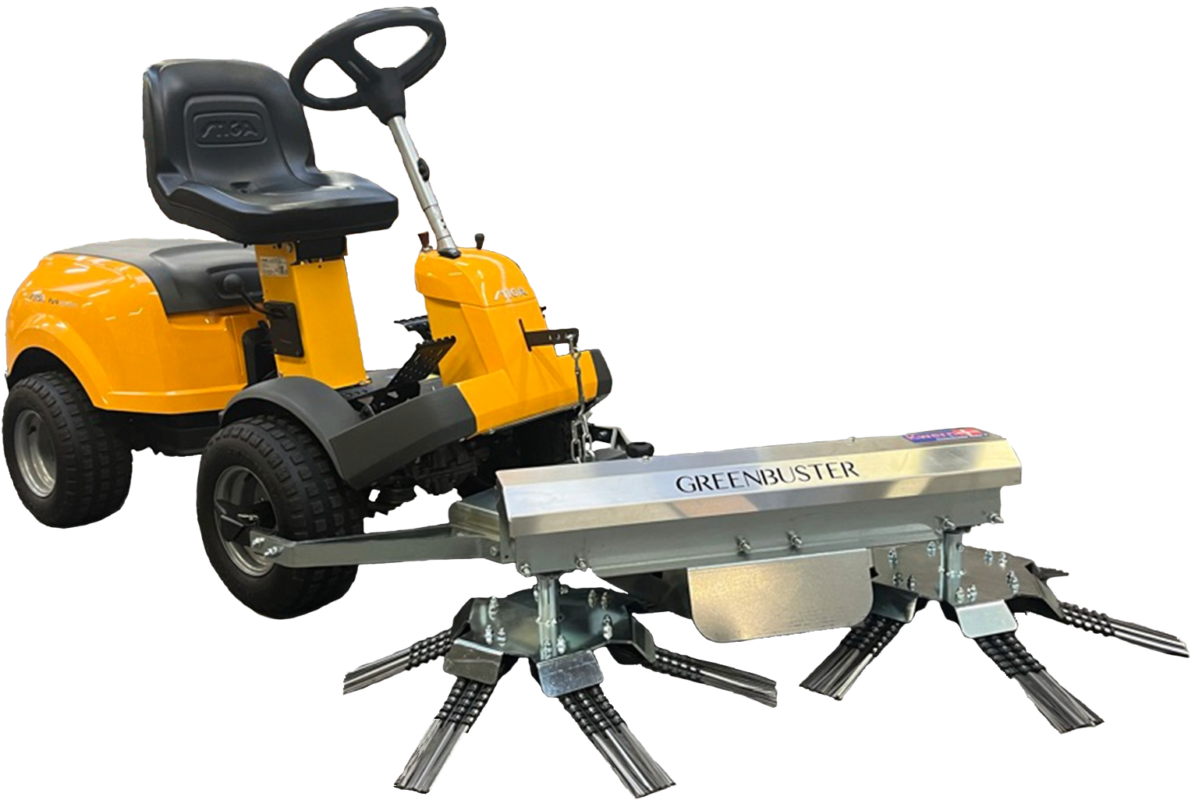 Kwern Greenbuster Rider S nelivetoiseen Stiga Park -koneeseen